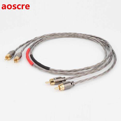 HIFI Odin Silver Plated RCA Interconnect Cable RCA to RCA Au