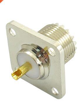 UHF SO-239 Female Jack Square Shape Solder Cup Coax Connecto