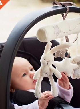 Plush Cute Rabbit Star Newborn Baby Music Hanging Bed Bedroo