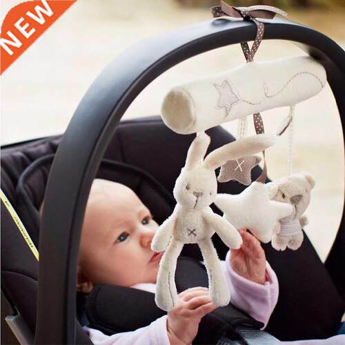Plush Cute Rabbit Star Newborn Baby Music Hanging Bed Bedroo