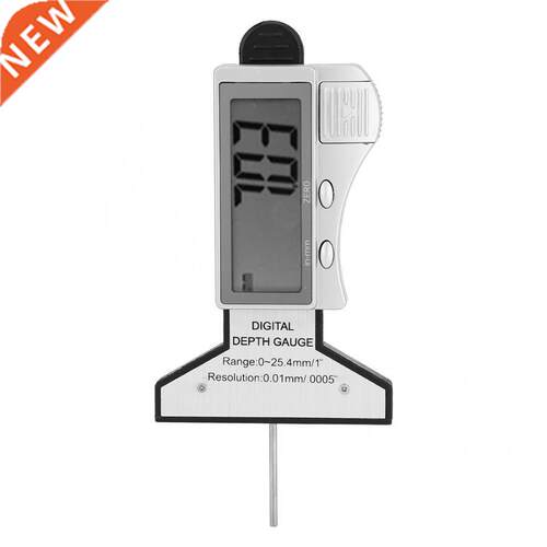 Digital Tire Depth Gauge Spring-Back Type LCD Display Metal