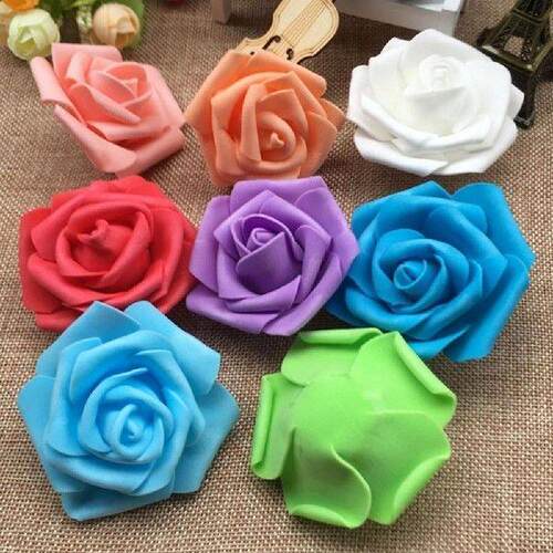 25/50/100Pcs Artificial Flowers PE Foam Rose Flowers Head