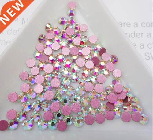 TOP Glitter Crystal AB Rhinestones SS3-SS50 Non Hot Fix Flat