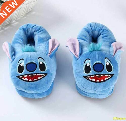 Hot Sale Winter Cartoon Cotton Slippers Cute Stitch Plush Sl