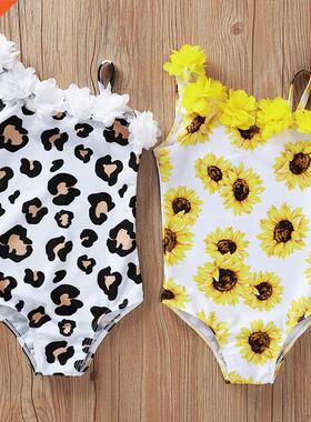 Newborn Baby Girls Bikini Beachwear Sweet Kids Baby Girl Flo