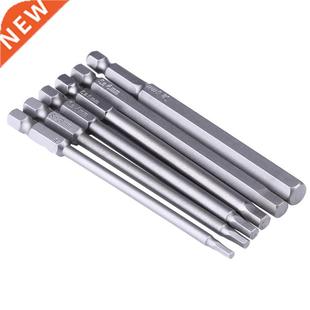 6Pcs 100Mm Length 1/4 Inch Hex Screwdriver Bit Set Shank Mag