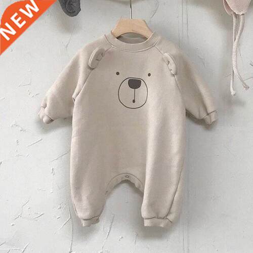 MILANCEL new baby rompers cartoon baby girls clothing long s