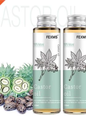 100% Pure And Castor Oil For Hair Growth, Eyelashes And Eyeb