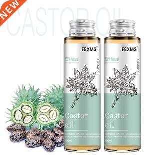 100% Pure And Castor Oil For Hair Growth, Eyelashes And Eyeb