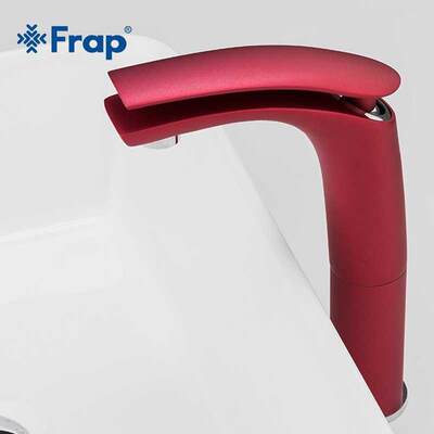 Frap Brand New Design Bathroom Basin Faucet Red Ho