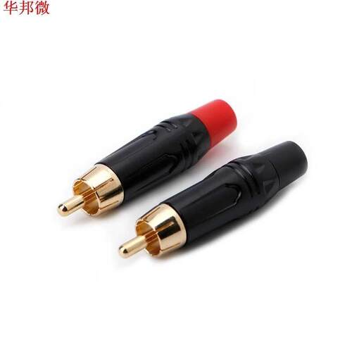5.5mm RCA Male Connector Gold Plating Audio Adapter Speaker