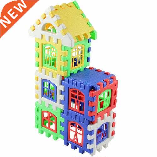 24Pcs/Set Colorful House Building Puzzles Children Letters