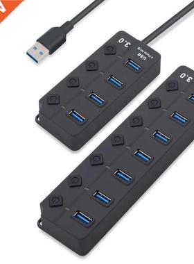 Hgh Speed USB 3.0 HUB 4 / 7 Port USB3.0 Hub Spltter on/Off