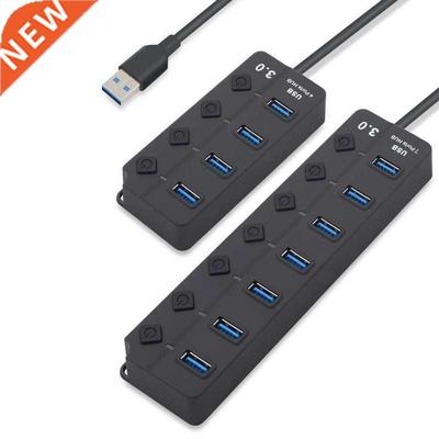 Hgh Speed USB 3.0 HUB 4 / 7 Port USB3.0 Hub Spltter on/Off