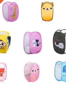 Laundry Basket Sundries Organizer Folding Cartoon Large Capa
