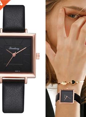 Dropshiping New Top Brand Square Women Bracelet Watch Contra
