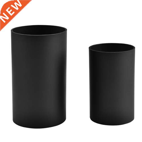 Kitchen Utensil Holder Black Plastic Cylinder Storage Table