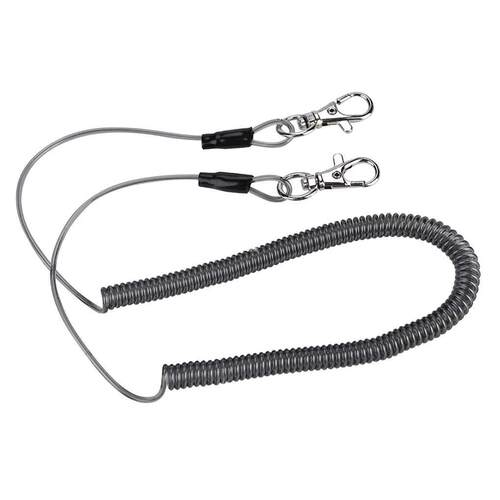 Retractable Coiled Fishing Lanyard Safety Rope Fishing Rod A