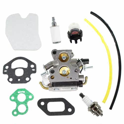 Carburetor Fuel Filter Gasket Spark Plug Primer Pump Kit For