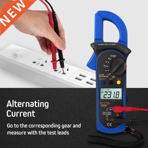 New Digital Clamp Multimeter ST-201 True RMS LCD Multifuctio