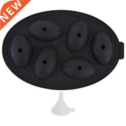 Silicone Ice Cubes Mold Football Shape Ice Cubes Maker Safe