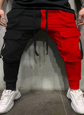 Men Fashion Casual Pants Men Side Pockets Pants Men Fashion