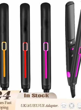 Professional 2 in 1 Hair Straightener Mini Hair Curler Therm
