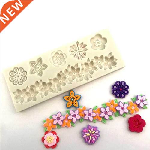 Creative Flowers Shape Silicone Mold Lace Fondant Mould