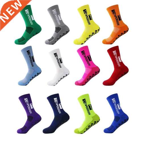 2021 New ANTI SLIP Football Socks Mid Calf Non Slip Soccer C