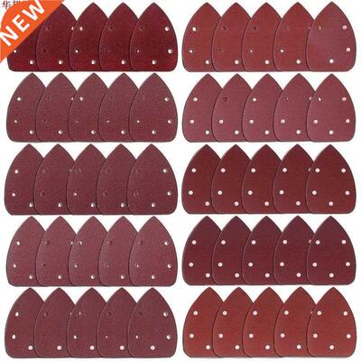 50 Pieces Mouse Detail Sander Sandpaper Sanding Paper Hook a