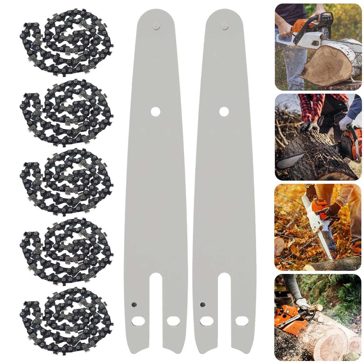 6 Inch Chainsaw Chain And Guide Plate Set Mini Chainsaw Repl