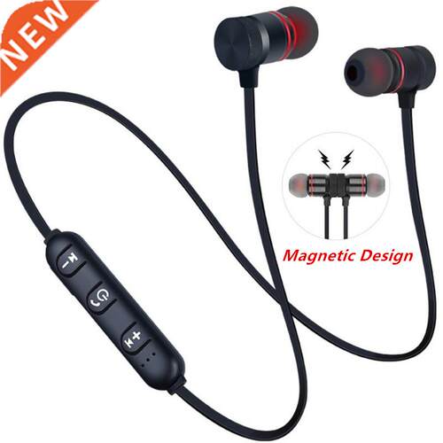 5.0 Bluetooth Earphone Sports Neckband agnetic Wireless ear