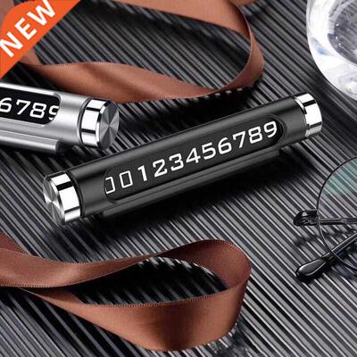 Luminous Car Temporary Parking Card Phone Number Plate Magne