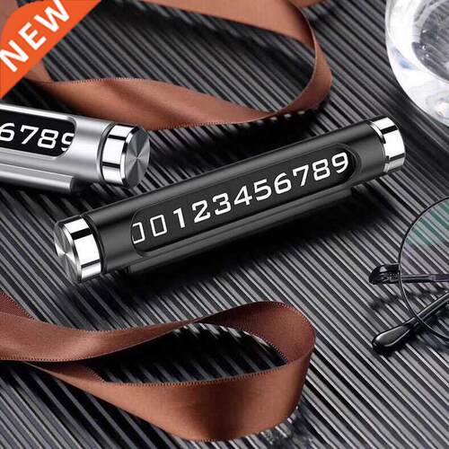 Luminous Car Temporary Parking Card Phone Number Plate Magne