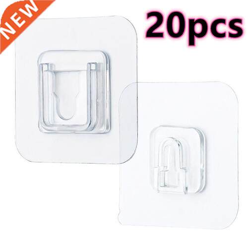 5/10 Pairs Double-sided Adhesive Wall Hooks Waterproof Cloth
