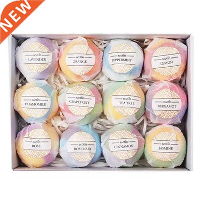 Bath Bombs Gift Set - 12 Handmade Fizzies For Women -