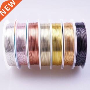 1Roll 0.2-1mm MultiColor Copper Wire For Bracelet Necklace