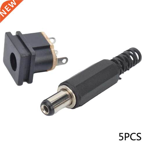 10pcs 5.5X2.1mm DC Power Female Jack Plugs Socket + Plug Mal