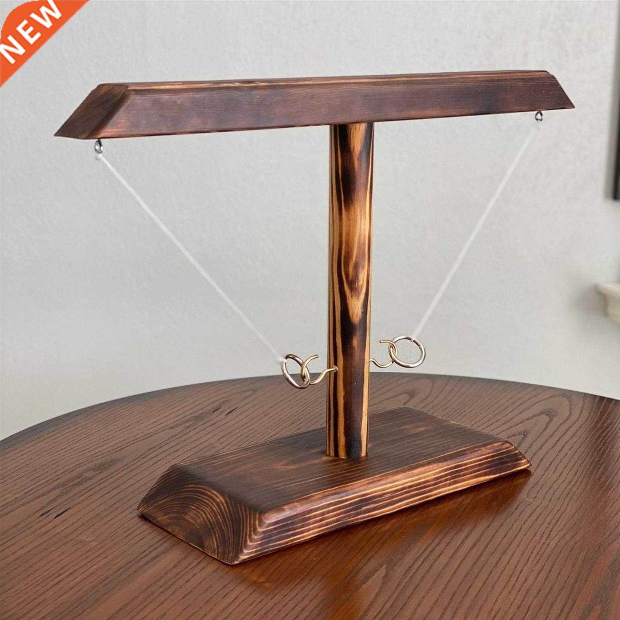 Handmade Wooden Ring Toss Hooks Fast-paced Interactive Game
