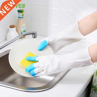 Kitchen Durable Waterproof Gloves Dishwashing Housework Clea