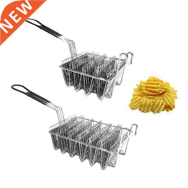 Deep Shell Fryer Taco Holder Container Basket with Grip