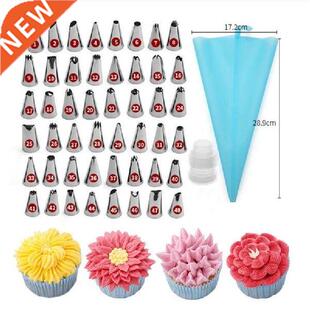 50Pcs/lot DIY Cake Decorating Tip Set Mouth Icing Piping