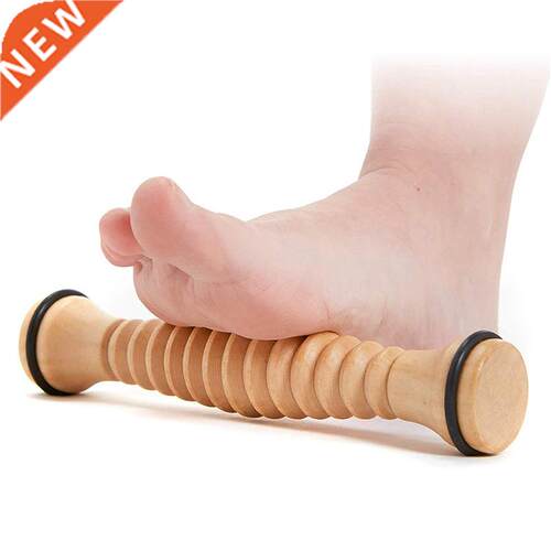 Wood Foot Massage Roller for Plantar Fasciitis Relief Deep T