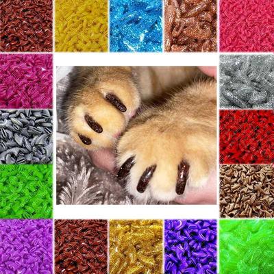 New FASHION colorful Cat Nail Caps soft cat Claw Soft Paws 2