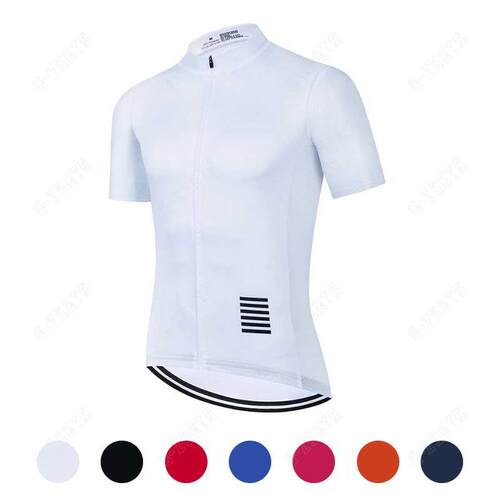Maillot de Ciclismo para hombre, ropa blanca de secado rápi