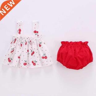 Lwdk Summer Thin Newborn Bby Clothes For Girls Set Print