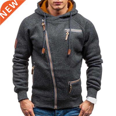 New Hoodie Men 2021 Autumn Casual Solid Long Sleeve Mens Hoo