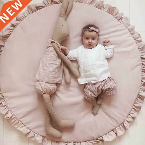 Baby Play Mats Round Floor Soft Cotton Baby Bedding Blanket