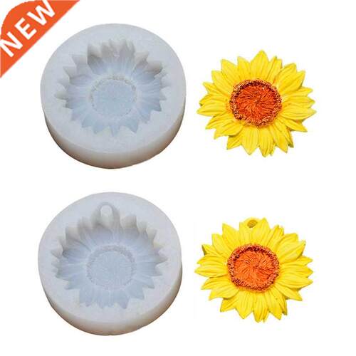D Flower Shape Silicone Mold  Epoxy Resin Sunflower