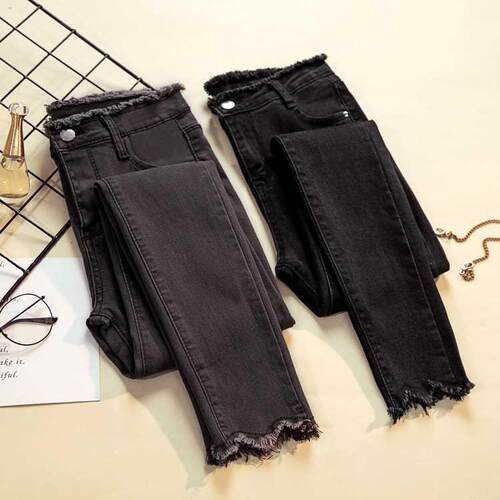 Jeans Female Denim Pants Black Color Womens Jeans woman Donn